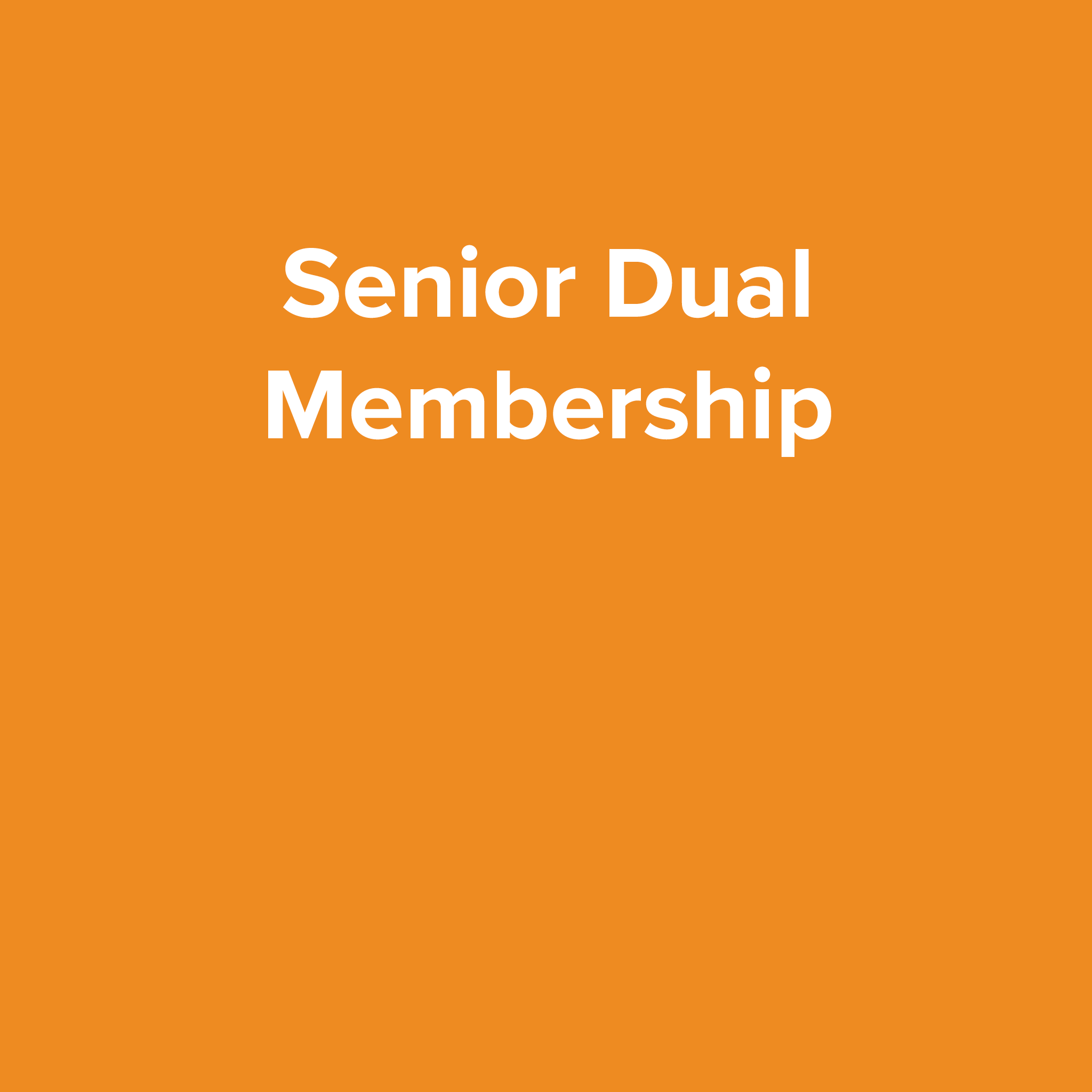 Senior Dual Membership (2 seniors 60+)